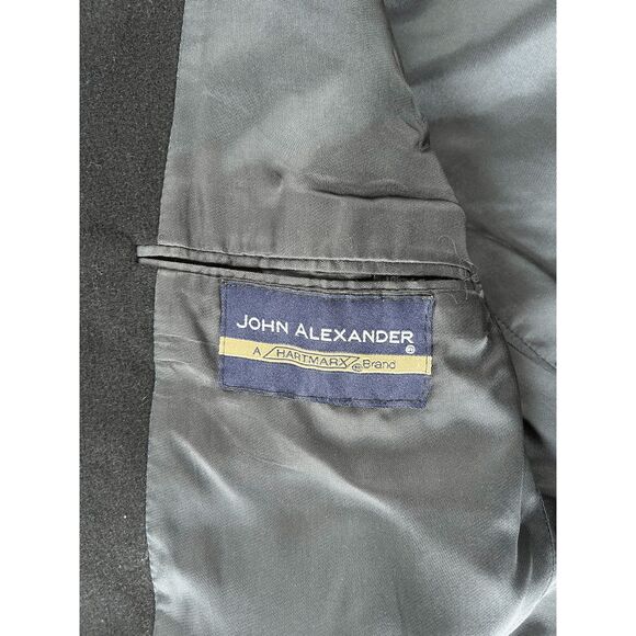 John Alexander 100% Camel Hair Blazer/Sport Jacket Size 44R, Dark Blue, USA Made - Picture 12 of 12